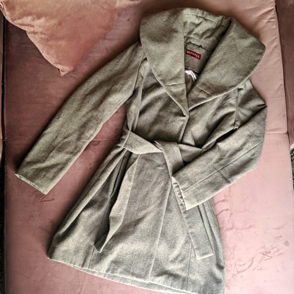 Merona Wool Coat, taupe, size small